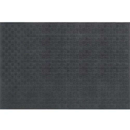 Apache Mills® Black 4' x 6' Tire Tuff™ Mission Outdoor Door Mat