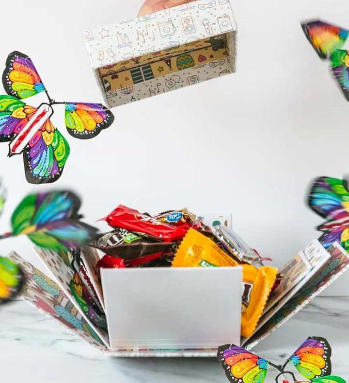 Birthday Cake Explosion Box With Candy Kaboom