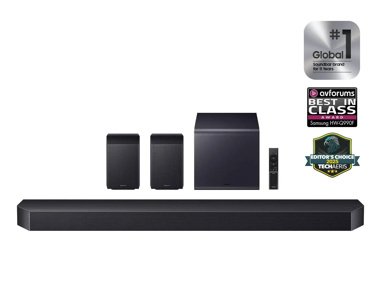 Q-series Soundbar HW-Q990F 11.1.4 ch Subwoofer & Rear Speaker (2025)