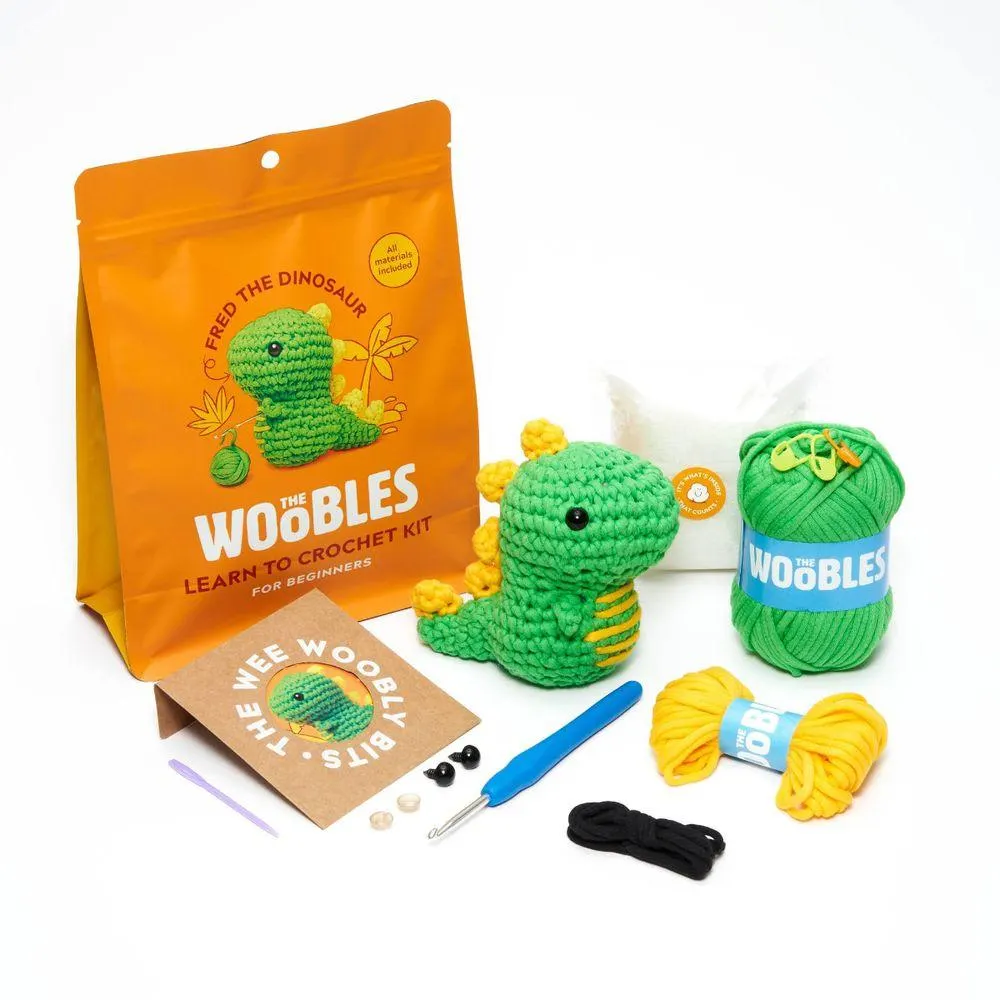 Fred the Dino Learn to Crochet Kit
