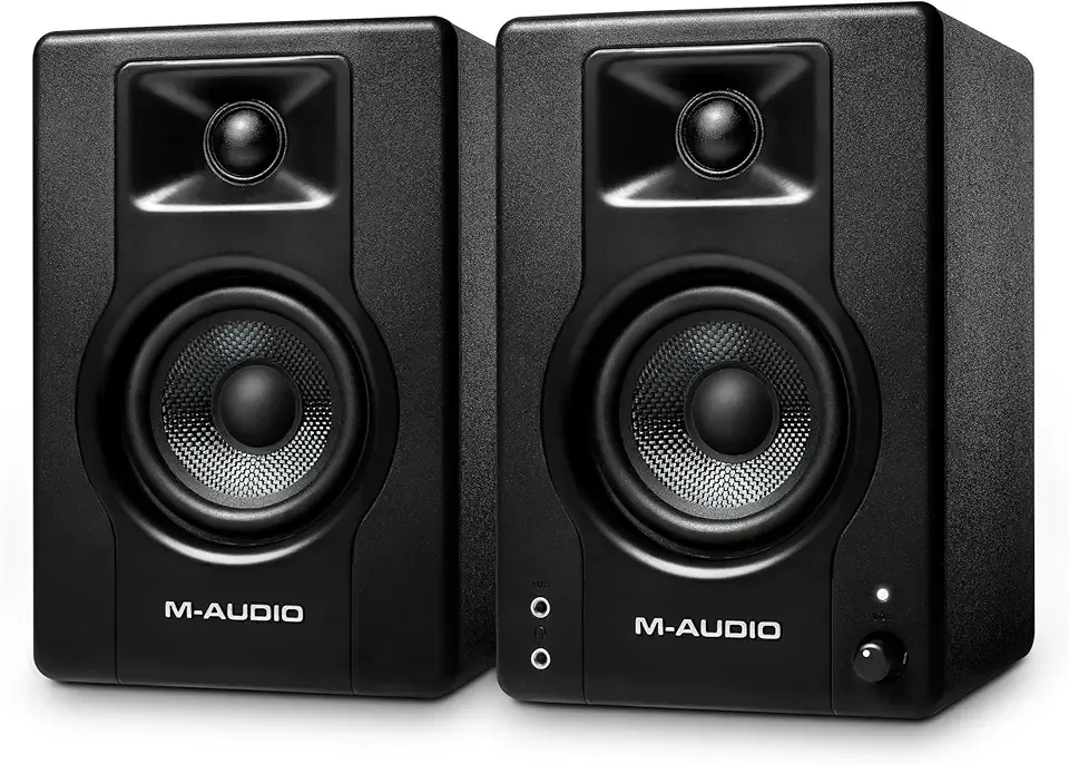 M-AUDIO BX3 Pair 3.5" Studio Monitors, HD PC Speakers for Recording and Multimedia with Music Production Software