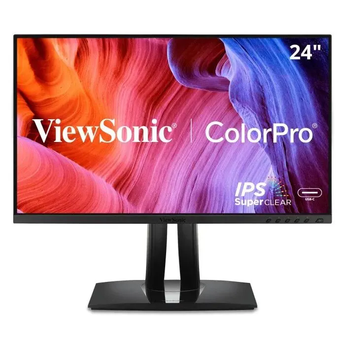 ViewSonic 24" ColorPro™ 1080p IPS Monitor with 90W USB-C, sRGB, and Pantone Validated | VP2456a