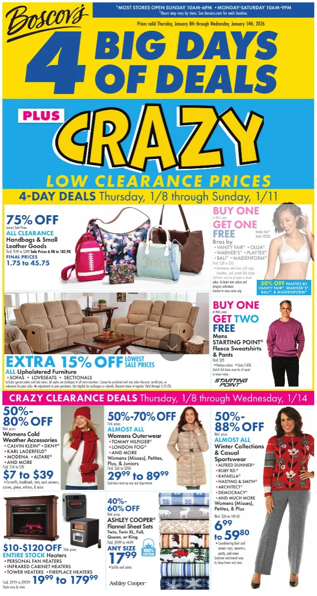 Boscov's sales
