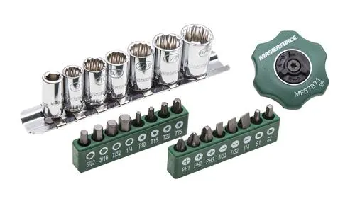 Masterforce® Control Drive® 1/4" Palm Ratchet Set - 24 Piece