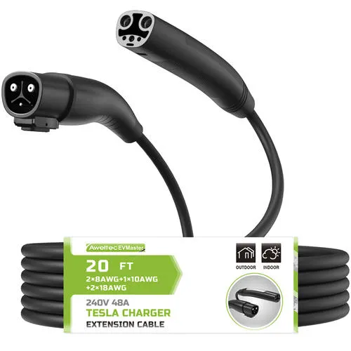 Aweltec EVMaster 20' Tesla Charger Extension Cable