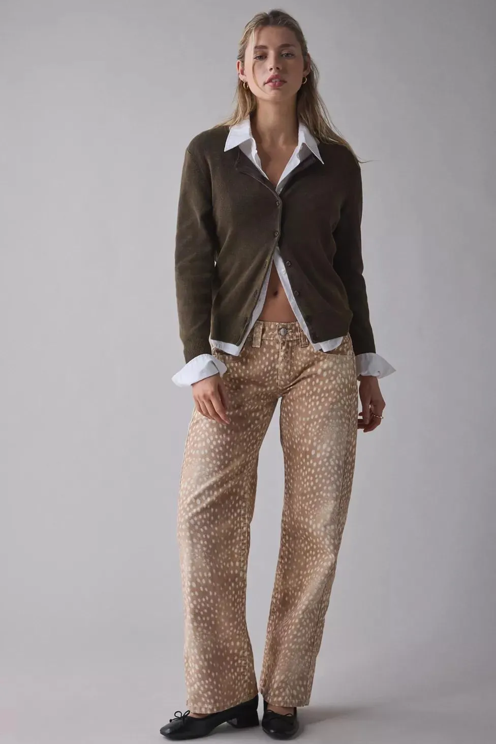 BDG Kayla Cotton Canvas Low-Rise Pant